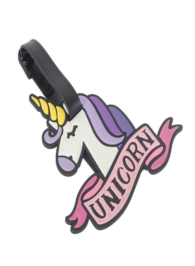 Hamster London Luggage Tag Set/Luggage Tags for Travel Travel - Pack of 2 (Unicorn) - Image 1